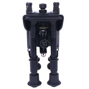 Harris Engineering S-BR Hinged Base 6 - 9-Inch BiPod , Black