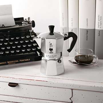 Bialetti - Moka Express: Iconic Stovetop Espresso Maker, Makes Real Italian Coffee, Moka Pot 12 Cups...