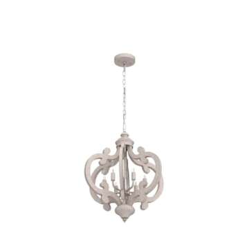 Vintage Wooden Farmhouse Chandelier for Home Decor