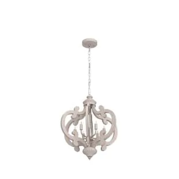 Vintage Wooden Farmhouse Chandelier for Home Decor