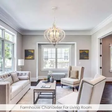 Vintage Wooden Farmhouse Chandelier for Home Decor