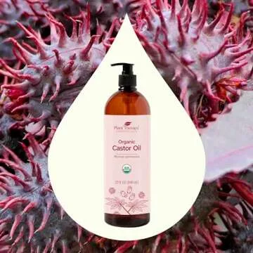 Organic Castor Oil - Pure, Cold Pressed & Hexane Free 32 oz