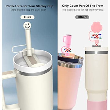Aiscool 6Pcs Straw Covers for Stanley Cup 30 & 40 Oz Tumblers