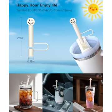 Aiscool 6Pcs Straw Covers for Stanley Cup 30 & 40 Oz Tumblers