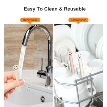 Aiscool 6Pcs Straw Covers for Stanley Cup 30 & 40 Oz Tumblers