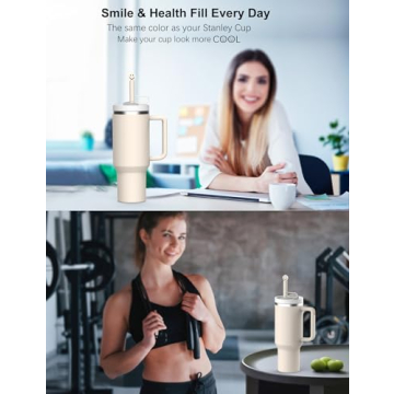 Aiscool 6Pcs Straw Covers for Stanley Cup 30 & 40 Oz Tumblers