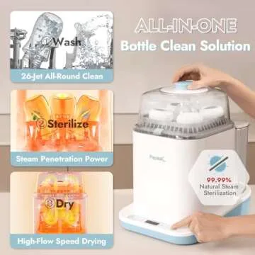 Papablic Baby Bottle Washer - Quick & Efficient Cleaning Solutions