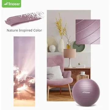 Trideer Nature Yoga Ball for Yoga & Therapy