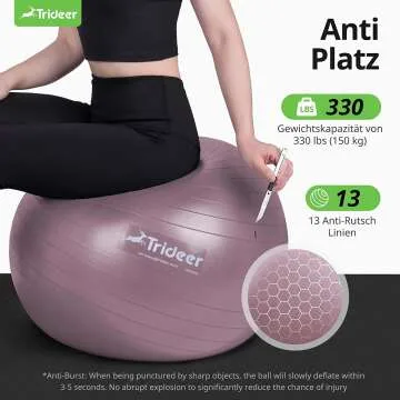 Trideer Nature Yoga Ball for Yoga & Therapy