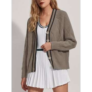 SuperPrity Cardigan Sweater for Women - Cozy & Stylish