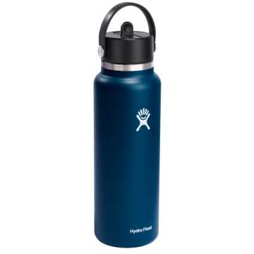 Hydro Flask Wide Flex Straw Cap Indigo 40 Oz