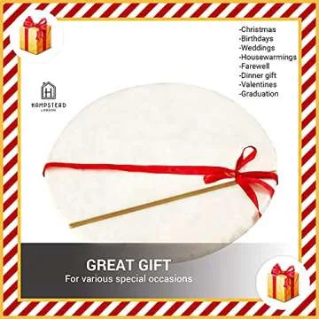 Hampstead - Marble Cheese Tray Board | Marble Charcuterie Board Serving Platter for Kitchen | Round Marble Serving Boards for Cake Bread Cheese