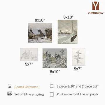 Rustic Modern Farmhouse Wall Art Decor - French Country Kitchen Print Poster - Boho Art Deco Landsca...