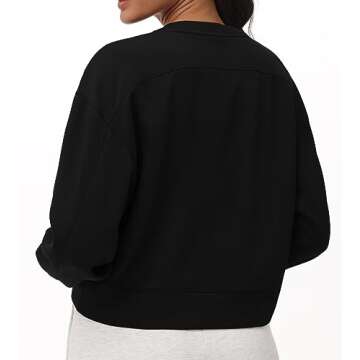 Cropped Pullover Sweatshirt for Women - Stylish & Cozy