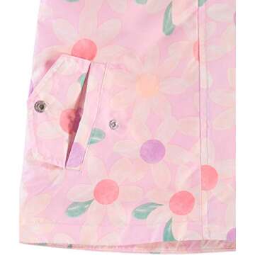 Carter's Girls Her Favorite Rainslicker Rain Jacket (5-6, Pink Spring Daisies)