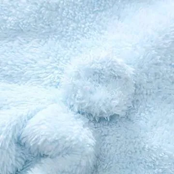 Toddler Baby Sherpa Bunting Jumpsuit Hooded Fleece Romper Boy Girl Cute Bear Ear Long Sleeve Onesie Outwear Outfits