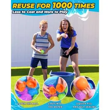 SOPPYCID Reusable Magnetic Water Balloons for Summer Fun