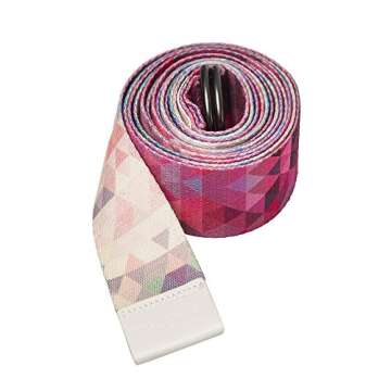 Luxurious Extra Long Yoga Strap | Eco Printed | Yoga Design Lab