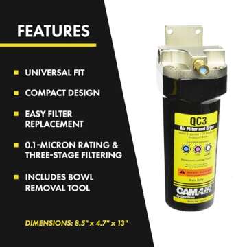 DeVilbiss 130525 QC3 Air Filter and Dryer