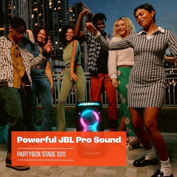 JBL PartyBox Stage 320 - Portable Party Speaker with Lights