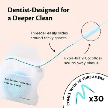 CocoFloss CocoPlush Dental Floss for Implants and Braces