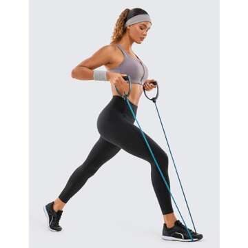 CRZ YOGA Women's High Waisted Workout Leggings 25 Inches