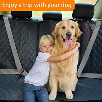 Waterproof Dog Car Seat Cover with Side Flap Universal Fit