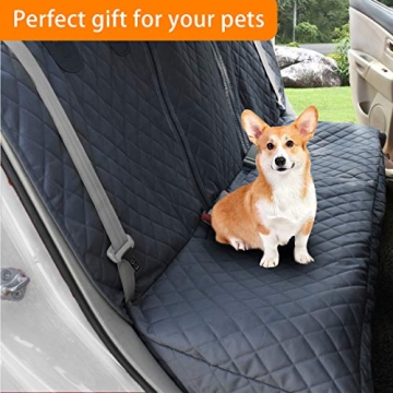 Waterproof Dog Car Seat Cover with Side Flap Universal Fit