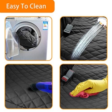 Waterproof Dog Car Seat Cover with Side Flap Universal Fit
