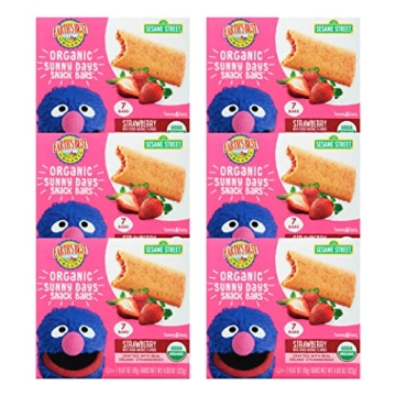 Earth's Best Organic Kids Snacks, Sesame Street Toddler Snacks, Organic Sunny Days Snack Bars for To...