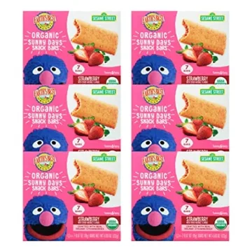 Earth's Best Organic Kids Snacks, Sesame Street Toddler Snacks, Organic Sunny Days Snack Bars for To...