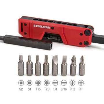 Steelman 10-In-1 Folding Magnetic Pocket Screwdriver