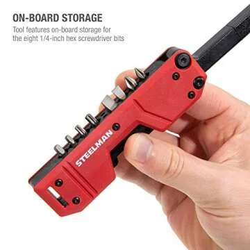 Steelman 10-In-1 Folding Magnetic Pocket Screwdriver