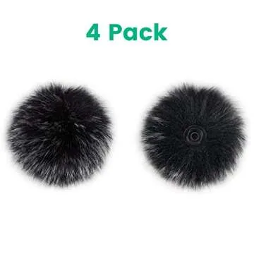 4-Pack Windscreens for DJI MIC Wind Muff and Microphone
