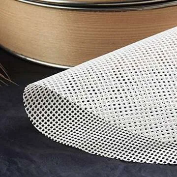 GUCUJI 10 Inch Silicone Bamboo Steamer Liners - Non-Stick, Reusable Steamer Mesh Mats for Steamed Buns, Dumplings, veggies, Dim Sum, Momo, Rice, and fish - Food Grade BPA Free (4Pcs)