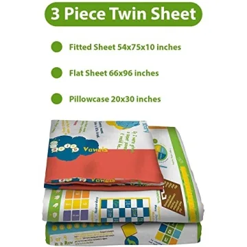 Playtime Edventures Game Sheets Twin Set - Soft Fun Bedding