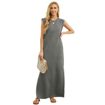 GRECERELLE Women’s Maxi Dress with Pockets