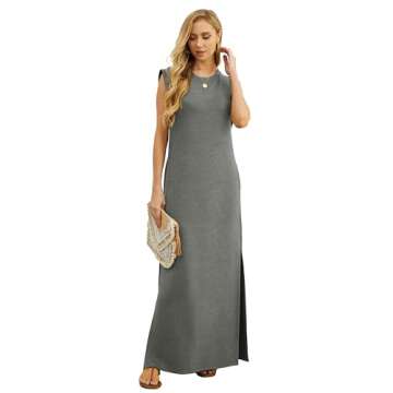 GRECERELLE Women’s Maxi Dress with Pockets