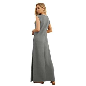 GRECERELLE Women’s Maxi Dress with Pockets