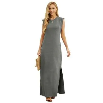 GRECERELLE Women’s Maxi Dress with Pockets