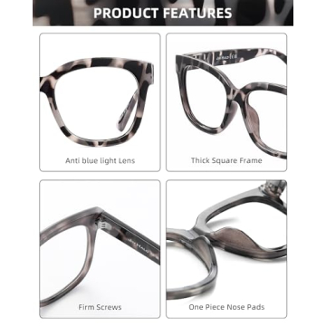 JIM HALO Blue Light Blocking Glasses Women Eye Strain Relief