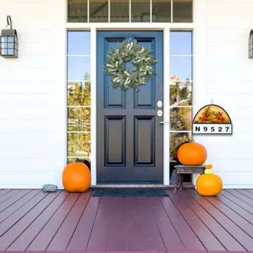 20 Inch Wreaths for Front Door, Spring Summer Wreaths for Front Door Outside All Season,Window,Wedding,House,Porch,Farmhouse,Front Door Decor