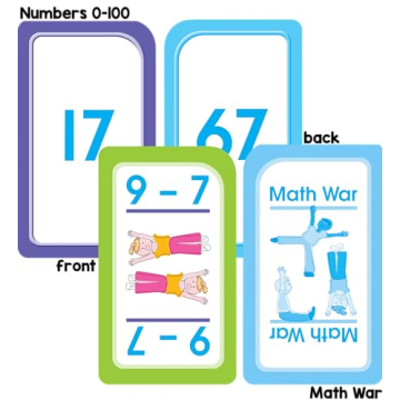 School Zone Math 1-2 Flash Cards for Kids - Fun Learning