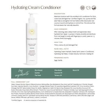 INNERSENSE Organic Hydrating Shampoo & Conditioner Bundle