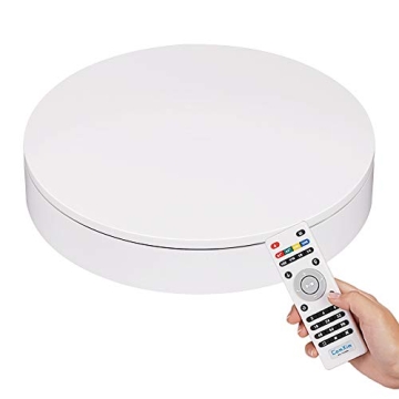 ComXim 360 Photography Turntable 12.6in, Rotating Display Stand 88-200lbs Capacity, Motorized Electr...