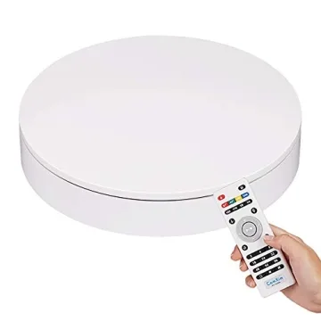 ComXim 360 Photography Turntable 12.6in, Rotating Display Stand 88-200lbs Capacity, Motorized Electr...