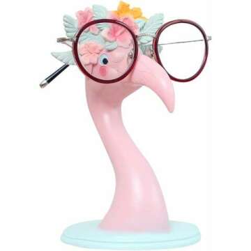 WAWICE Flamingo Eyeglass Holder - Fun Home Office Decor
