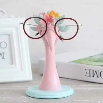 WAWICE Flamingo Eyeglass Holder - Fun Home Office Decor
