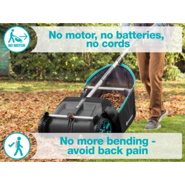 Effortless GARDENA Lawn and Leaf Collector for Easy Cleanup