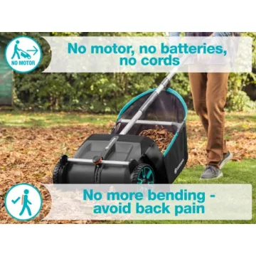Effortless GARDENA Lawn and Leaf Collector for Easy Cleanup